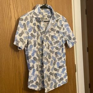 Men’s Pineapple button down 💙🍍